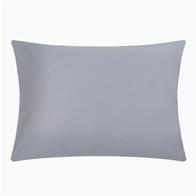Наволочка «Этель», 50×70 см, серая, мако-сатин, хлопок 100%