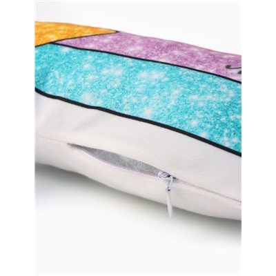 Подушка декоративная детская «Этель» Glow, 30×19 см, велюр