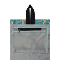 Мешок для обуви объемный Лисы, зеленый фон НАТАЛИ, 876424