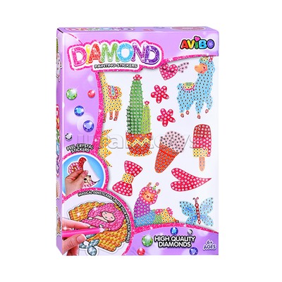 Мозаика алмазная "В мире альпак" в коробке