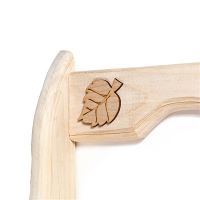 Полка - вешалка для бани и сауны «Волна», липа, 53×37×9 см, 3 крючка