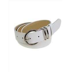 Ремень женский  из искусственной кожи, цвет белый
