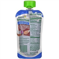 Sprout Organic, Organic Smoothie, Toddler, Blueberry Banana wit Coconut Milk Veggies & Flax Seed , 4 oz (113 g)