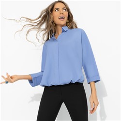 Блуза , носи её каждый день, Твой личный тренд (голубая)