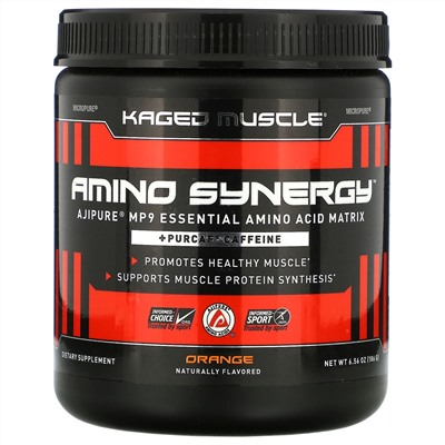 Kaged Muscle, Amino Synergy, Orange, 6.56 oz (186 g)