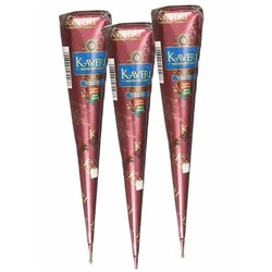 Kaveri Хна в конусе, коричневый цвет 12 конусов