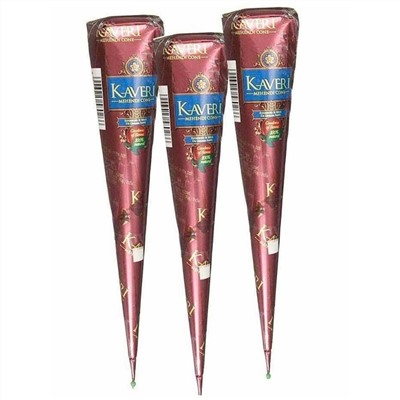 Kaveri Хна в конусе, коричневый цвет 12 конусов