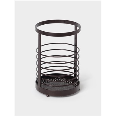 Сушилка для столовых приборов Доляна «Лофт», 11.5×11.5×17 см, коричневая