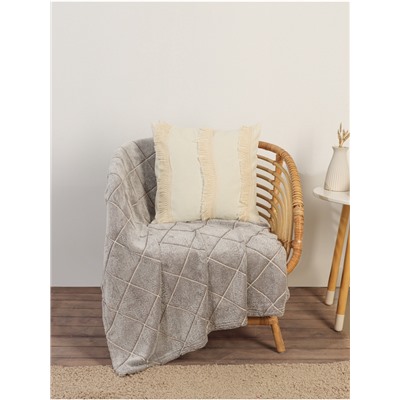 Наволочка декоративная с бахромой SL Home, 45×45 см, хлопок 100%