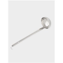 Половник цельнотянутый, 180 мл, 35×9 см, толщина стали 1.5 мм, нержавеющая сталь, серебристый