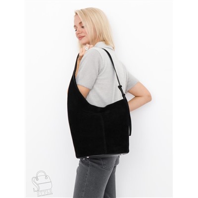 Сумка женская кожаная 1007M black Polina&Eiterou