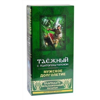 Бальзам безалкогольный "Таежный" с пантогематогеном Мужское долголетие