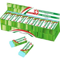 Ластик АНТИБАКТЕРИАЛЬНЫЙ прямоугольный, 10х17х42мм COIB-ANB-AT06-D36 SEVENTEEN