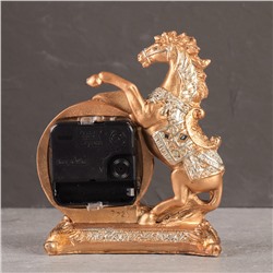 Часы статуэтка Лошадь 15 см / 7029 /уп 60/золото