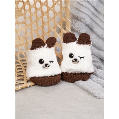 Носки женские флисовые р. 35-40 Лапки новогодний №9 / MNZ-16/9 /уп 12 /700654