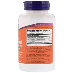 Now Foods, Extra Strength Policosanol, 40 мг, 90 растительных капсул