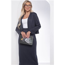 Костюм с юбкой макси (темно-синий) К8489