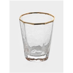 Набор для напитков «Иней. Золото», 5 предметов: графин 300 мл, 4 стакана 70 мл, стекло