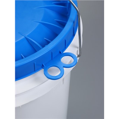 Ведро с герметичной крышкой, 20 л, белое