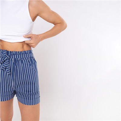 Шорты женские повседневные, синие, размер 46