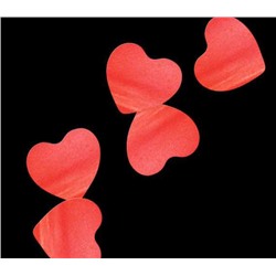 Конфетти бумажное сердца (красное)