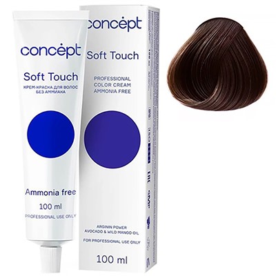 CONCEPT Soft Touch Крем-краска для волос без аммиака 4.0 Шатен 100 мл