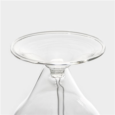 Бокал для вина Magistro «Пантера», 300 мл, стекло, с трубочкой, прозрачный