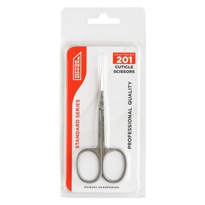 Nippon Nippers Ножницы маникюрные для кутикулы / Standard NN_S-201, ручная заточка, 100 мм 23831