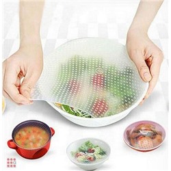 Силиконовая крышка-пленка 4шт. "Stretch and Fresh"