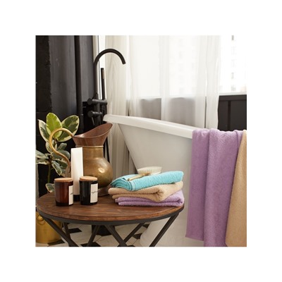 Полотенце махровое «Экономь и Я», 50×90 см, хлопок 100%, голубой