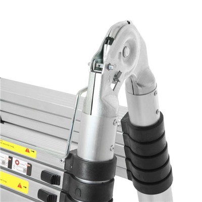 Стремянка-лестница телескопическая ТУНДРА, раскладная, алюминиевая, 1.9×1.9 м