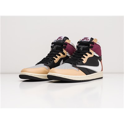 Кроссовки Nike Air Jordan 1 Mid x Travis Scott
