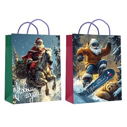 Пакет бумажный 11х14х6 см "Дед мороз" ламин. 71373 Centrum