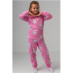 Пижама из футера с начесом для девочки Happyfox