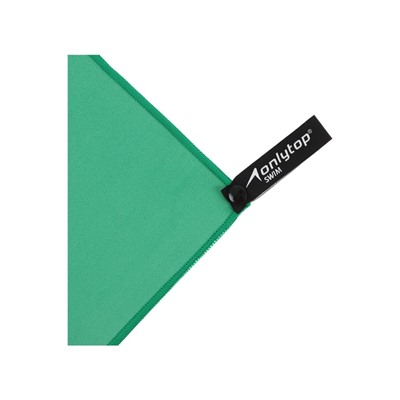 Полотенце из микрофибры ONLYTOP, 50×120 см, цвет зелёный