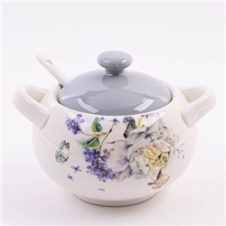 60216 Сахарница 3пр 375мл Букет фантазий доломит LR (х36)