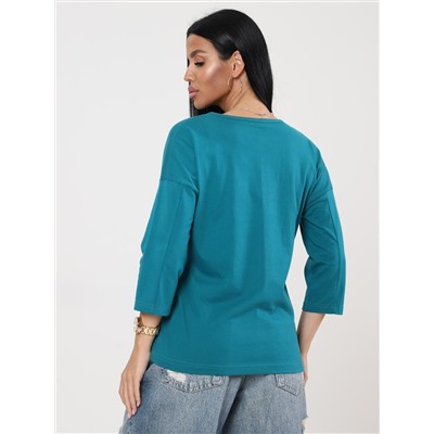 Фрактал - футболка петроль