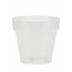 Кашпо со вставкой «Порто», 3.5 л, d=20 см, h=19 см, пластик, прозрачное