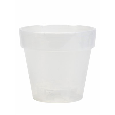 Кашпо со вставкой «Порто», 3.5 л, d=20 см, h=19 см, пластик, прозрачное