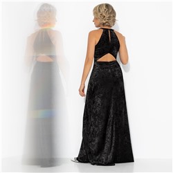 Платье из бархата, Без границ (черное)