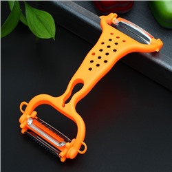 Овощечистка универсальная 6 в 1 Доляна, 20×10 см, МИКС