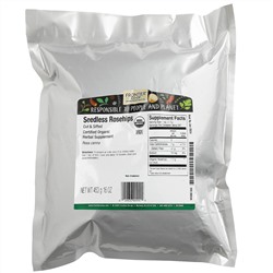 Frontier Natural Products, органические нарезанные и просеянные плоды шиповника без косточек, 453 г (16 унций)