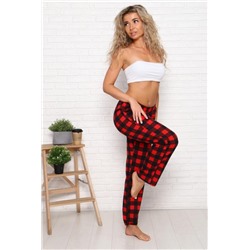 Брюки 57107 (Черно-красный)