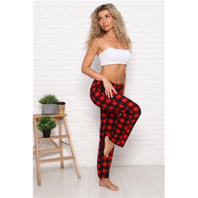 Брюки 57107 (Черно-красный)