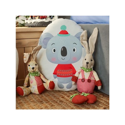 Подушка декоративная новогодняя «Этель. Коала» 28×37 см