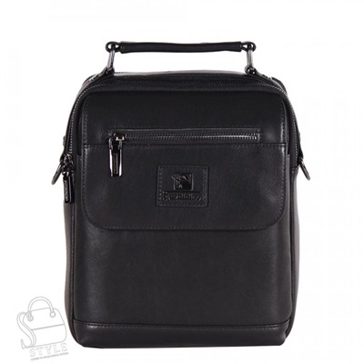 Сумка мужская кожаная 1551SG black Fuzhiniao