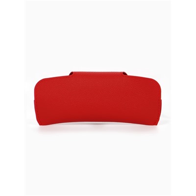 Футляр для очков, на кнопке, 16×3×6.3 см, красный