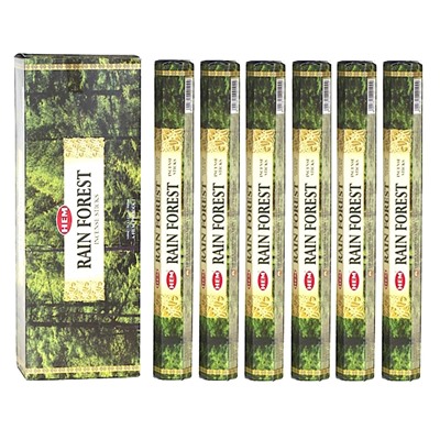 HEM Благовония шестигранник упаковка 6шт: Rain Forest (1 блок)