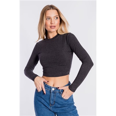 Лонгслив укороченный. М322218а