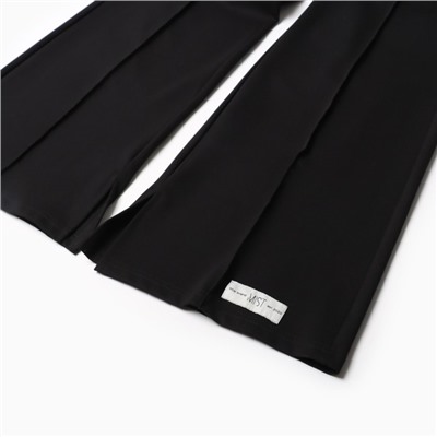 Брюки женские клеш MIST Cozy style, чёрные, размер 56